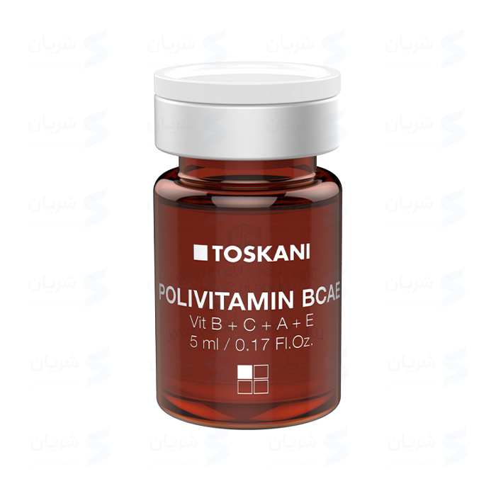 محلول مزوتراپی Toskani Polivitamin BCAE (توسکانی پلی‌ویتامین بی‌سی‌ای‌ئی)