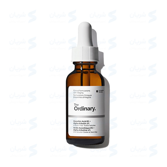 سرم آسکوربیک اسید (ویتامین سی) + آلفا آربوتین اوردینری | The Ordinary Ascorbic Acid 8% + Alpha Arbutin 2%