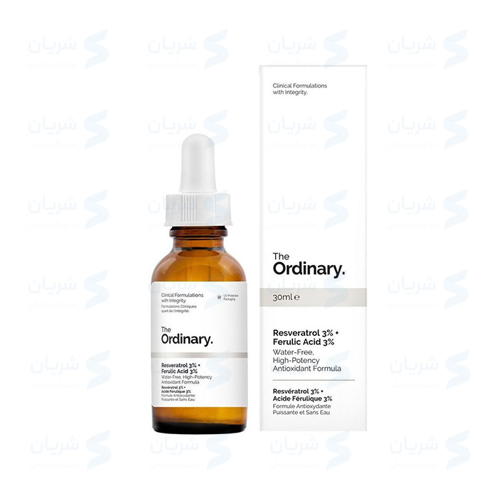 سرم آنتی اکسیدان و ضد پیری رسوراترول و اسید فرولیک اوردینری | The Ordinary Resveratrol 3% + Ferulic Acid 3%