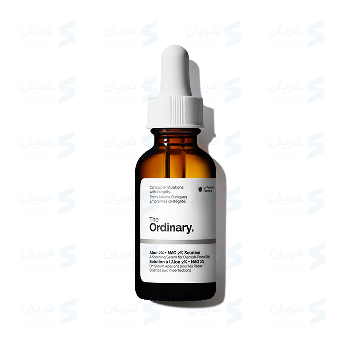 سرم ضد قرمزی و یکدست کننده پوست آلوئه ورا 2% اوردینری | The Ordinary Aloe 2% + NAG 2% Solution