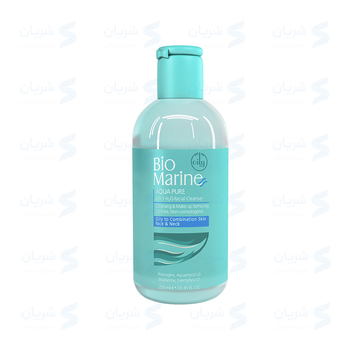 مایع پاک کننده آرایش بایومارین | BioMarine Aqua Pure 2 in 1 H2O Facial Cleanser