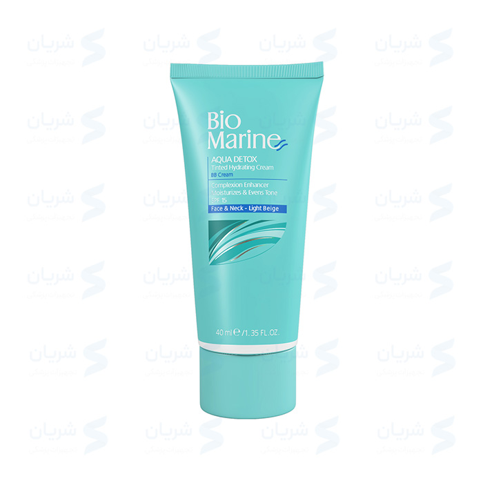 کرم رطوبت رسان رنگی SPF15 بایومارین | BioMarine Aqua Detox Tinted Hydrating Cream SPF 15