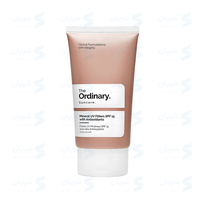 کرم ضد آفتاب SPF15 اوردینری حاوی آنتی اکسیدان | The Ordinary Mineral UV Filters SPF 15 with Antioxidants حجم 50 میل