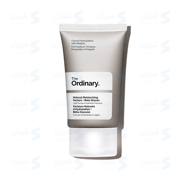 کرم مرطوب‌کننده و آبرسان بتاگلوکان اوردینری کاملاً اصلی | The Ordinary Natural Moisturizing Factors + Beta Glucan حجم 100 میل